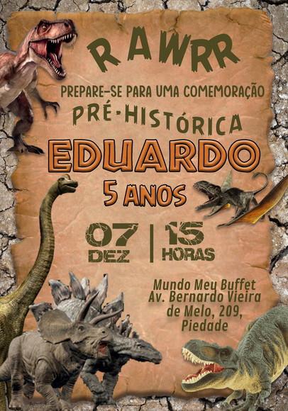 Convite Virtual - Dinossauro 05