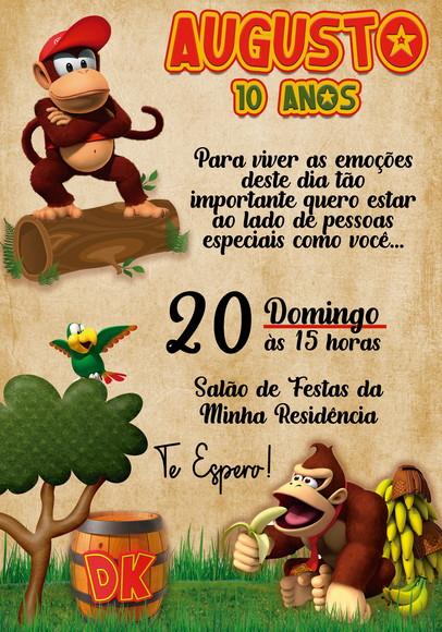 Convite Virtual - Donkey Kong
