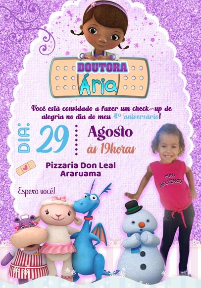 Convite Virtual - Doutora Brinquedos (com Foto)