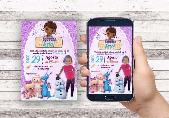 Convite Virtual - Doutora Brinquedos (com Foto)