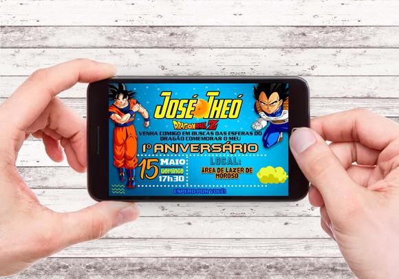 Convite Virtual - Dragon Ball
