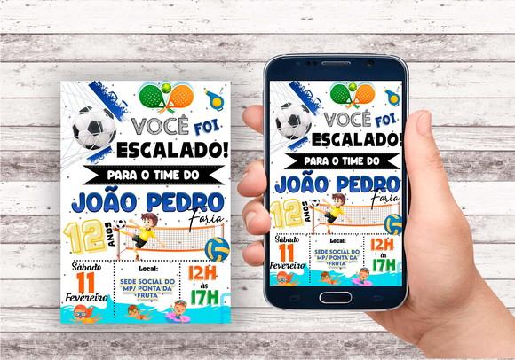Convite Virtual - Esportes