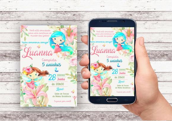 Convite Virtual - Fadas