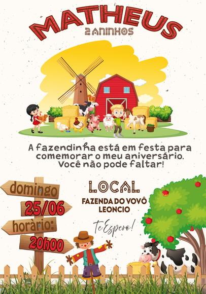 Convite Virtual - Fazendinha 02
