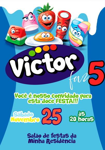 Convite Virtual - Fini Azul