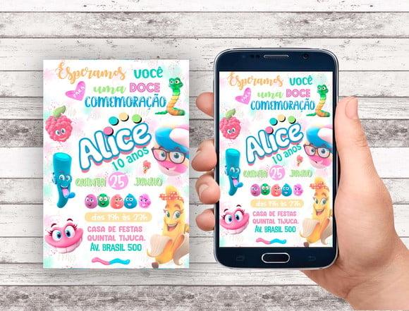 Convite Virtual - Fini Candy