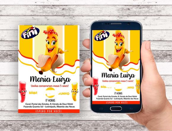 Convite Virtual - Fini Bananinha