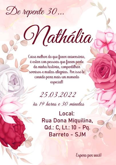 Convite Virtual - Floral Rose