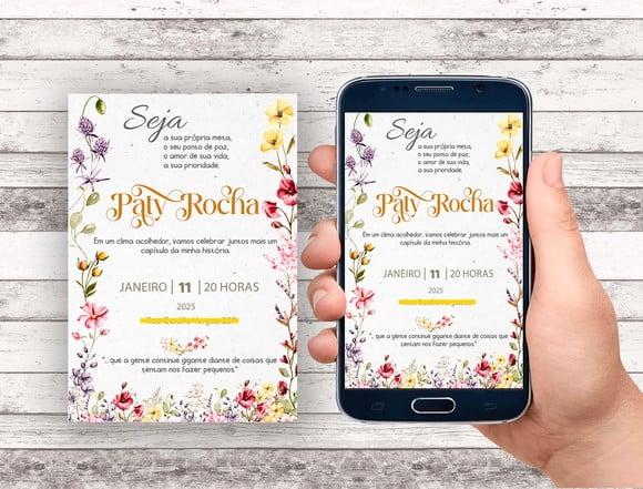 Convite Virtual - Floral Silvestre