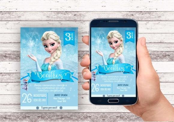 Convite Virtual - Frozen 04