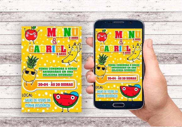 Convite Virtual - Frutinhas