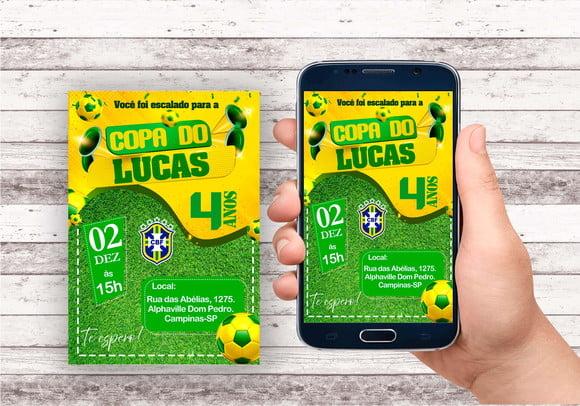 Convite Virtual - Futebol - Copa Brasil