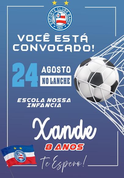 Convite Virtual - Futebol Bahia