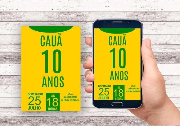 Convite Virtual - Futebol Brasil