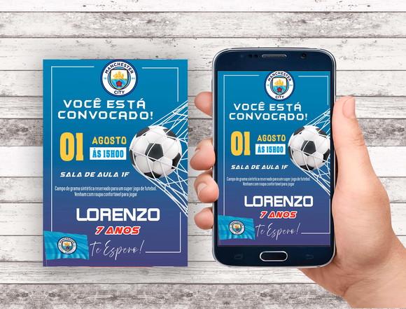 Convite Virtual - Futebol Manchester City