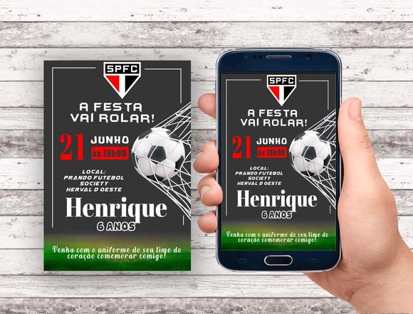 Convite Virtual - Futebol Spfc