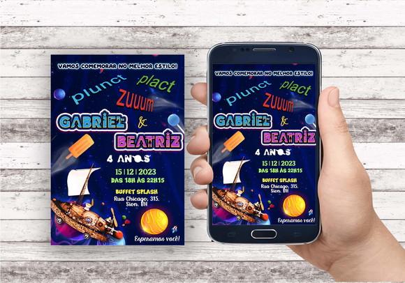 Convite Virtual - Galaxia / Plunct Plact Zuum
