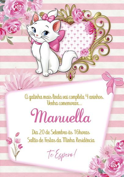 Convite Virtual - Gatinha Marie 02