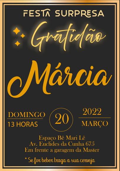 Convite Virtual - Gratidão (dourado)
