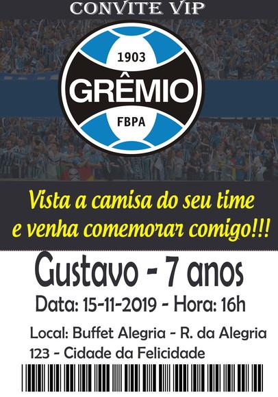 Convite Virtual - Gremio