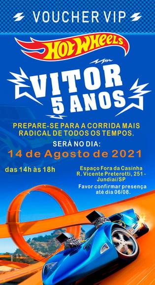 Convite Virtual - Hot Wheels 02