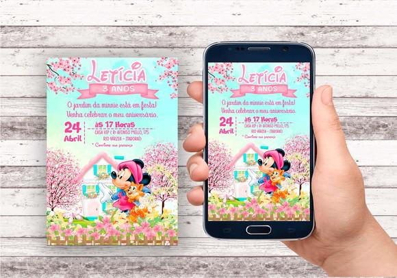Convite Virtual - Jardim da Minnie