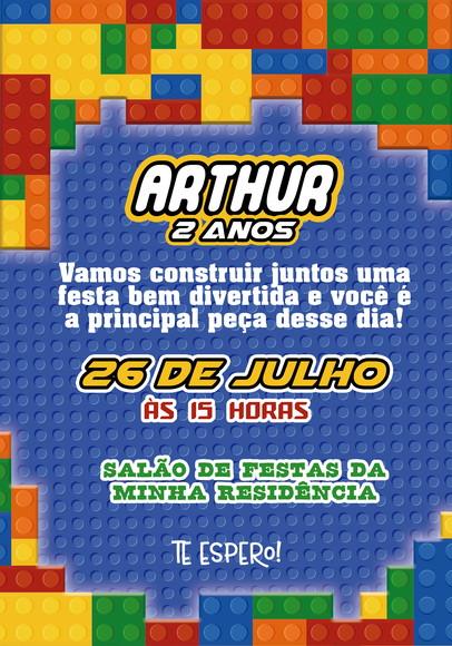 Convite Virtual - Lego