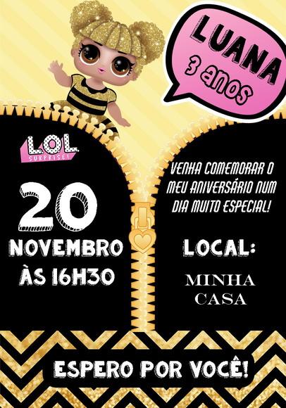 Convite Virtual - Lol Queen Bear