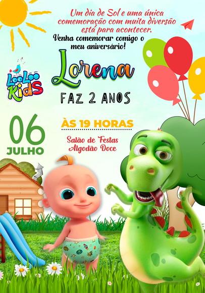 Convite Virtual - Looloo Kids Zigalu