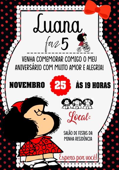 Convite Virtual - Mafalda