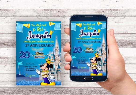Convite Virtual - Mickey Realeza