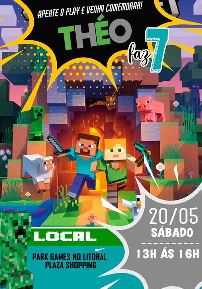 Convite Virtual - Minecraft 09