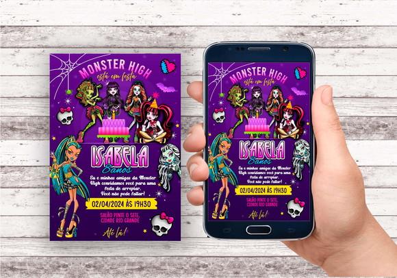 Convite Virtual - Monster High
