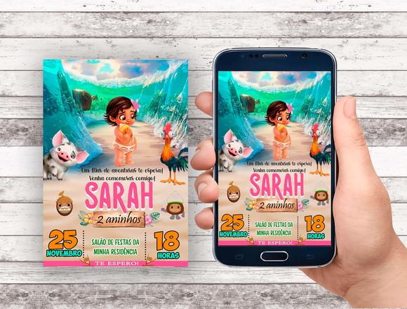 Convite Virtual - Moana Baby 02