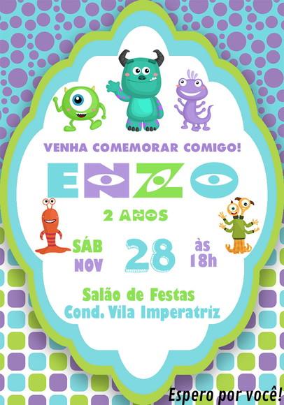 Convite Virtual - Monstros Sa 02