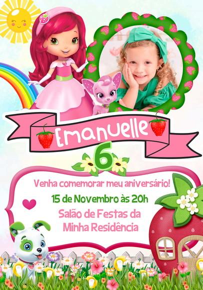 Convite Virtual - Moranguinho com Foto