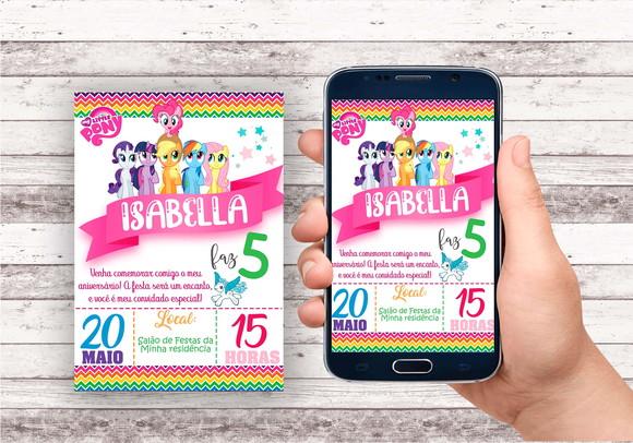 Convite Virtual - My Little Pony