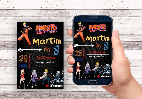 Convite Virtual - Naruto Shippuden