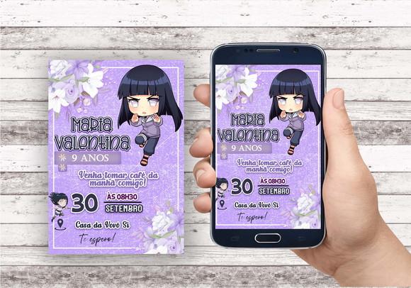 Convite Virtual - Naruto Hinata