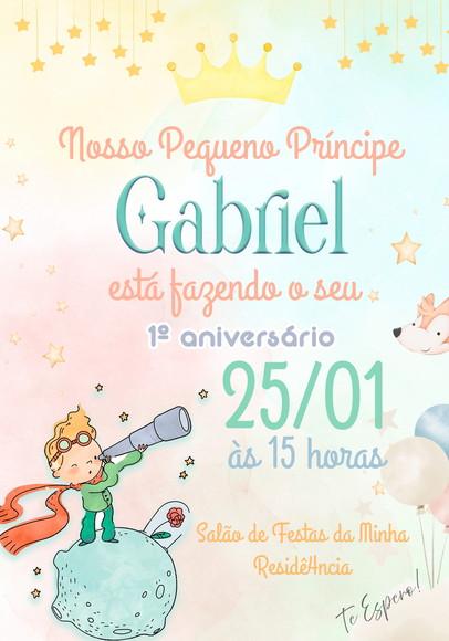 Convite Virtual - o Pequeno Principe Candy