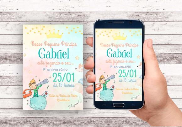 Convite Virtual - o Pequeno Principe Candy