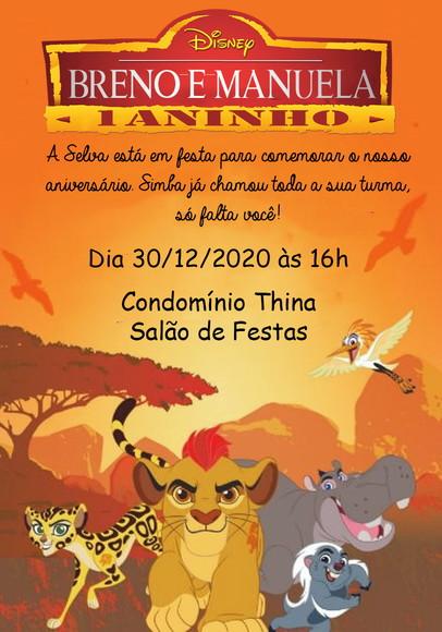 Convite Virtual - o Rei Leão 03