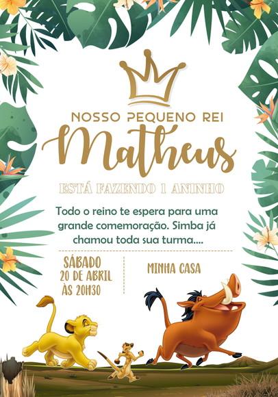 Convite Virtual - o Rei Leão 05