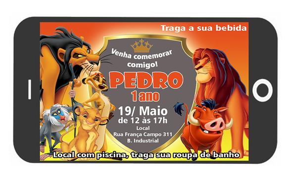 Convite Virtual - o Rei Leão