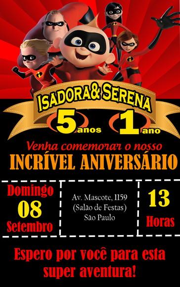 Convite Virtual - os Incriveis