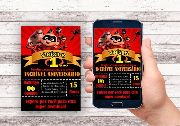 Convite Virtual - os Incriveis