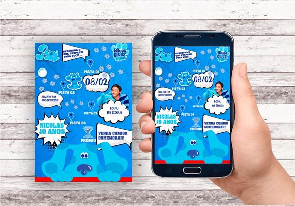 Convite Virtual - Pistas de Blue e Você