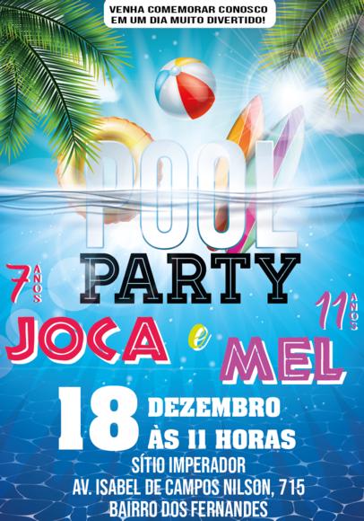 Convite virtual - Pool Party