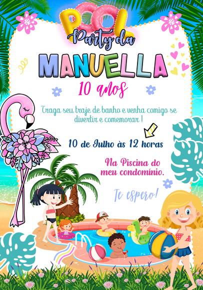 Convite Virtual - Pool Party 03