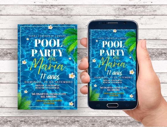 Convite Virtual - Pool Party 05